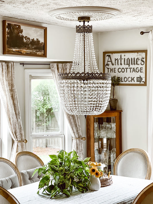 French Empire Chandelier- On a Budget