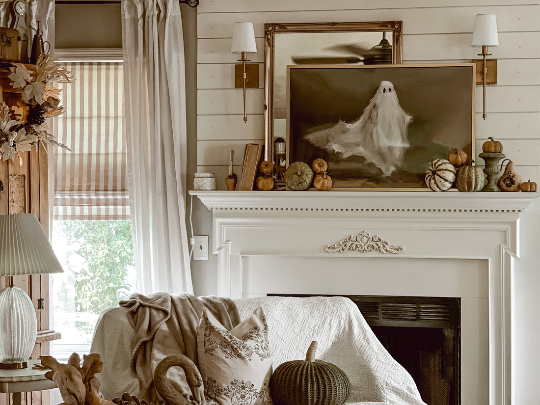 Printable Spooky Ghost in Frame