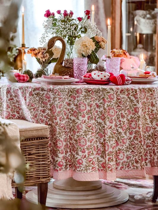 Styling a Romantic Cottage Valentine's Day Tablescape