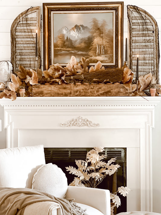 Spooky Halloween Cottage Mantel