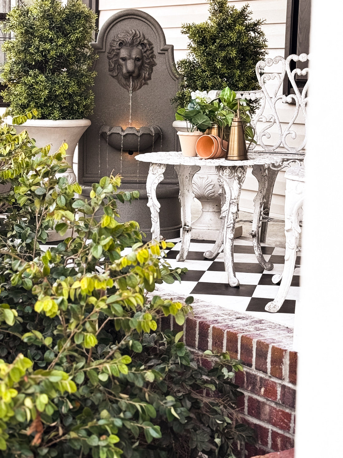 A Cozy Country Cottage Fountain for Our Front Porch