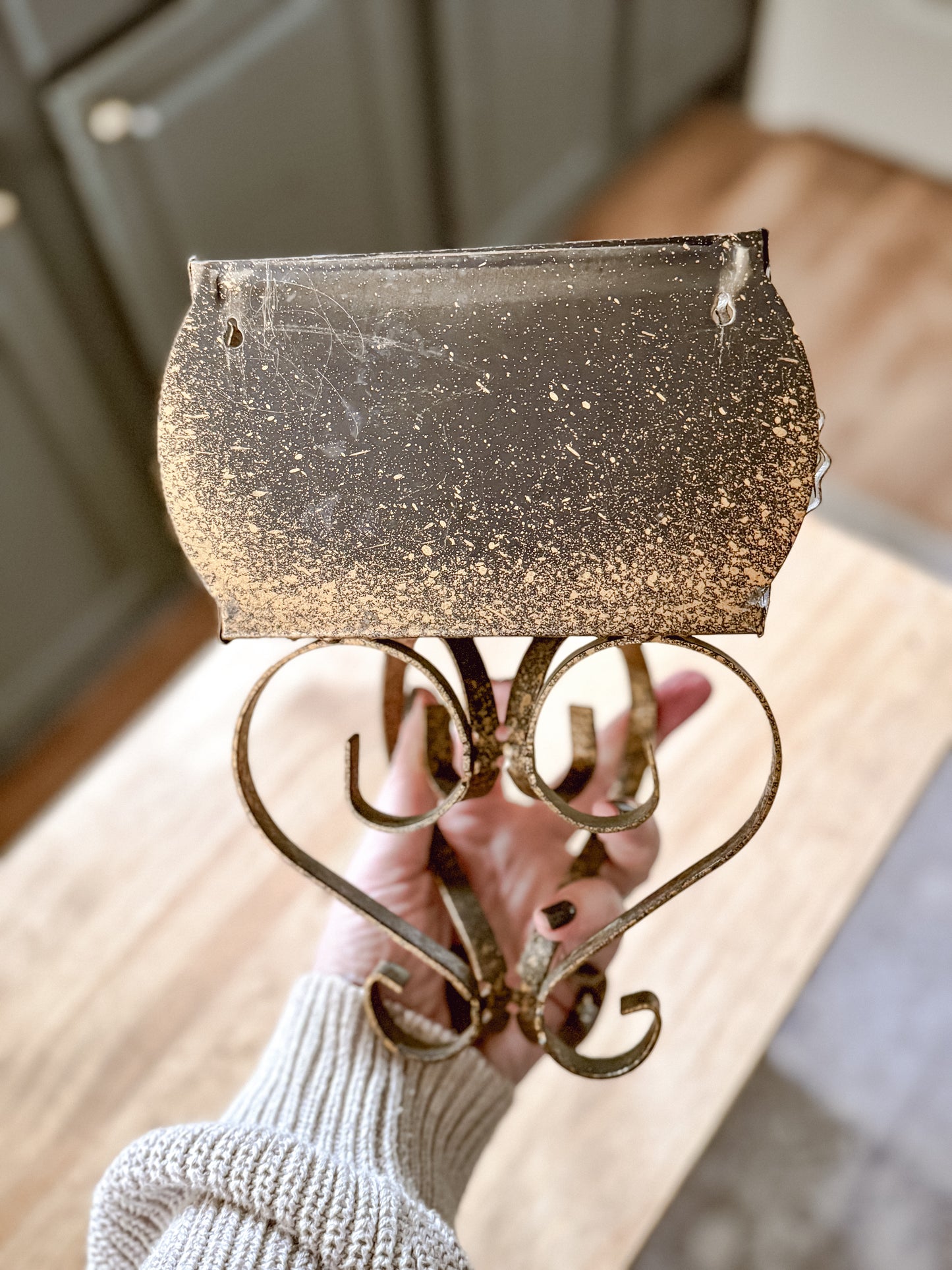 Brass Hanging Wall Sconce