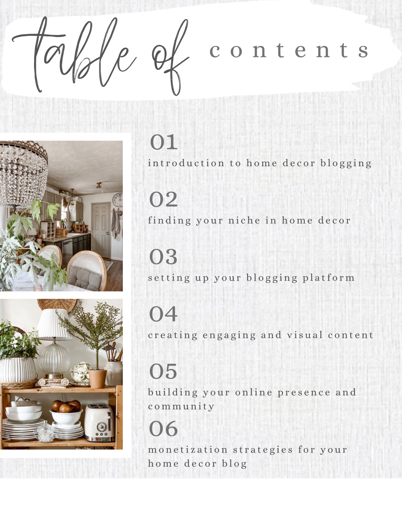 eBook: Home Decor Blogging 101: Beginner's Edition