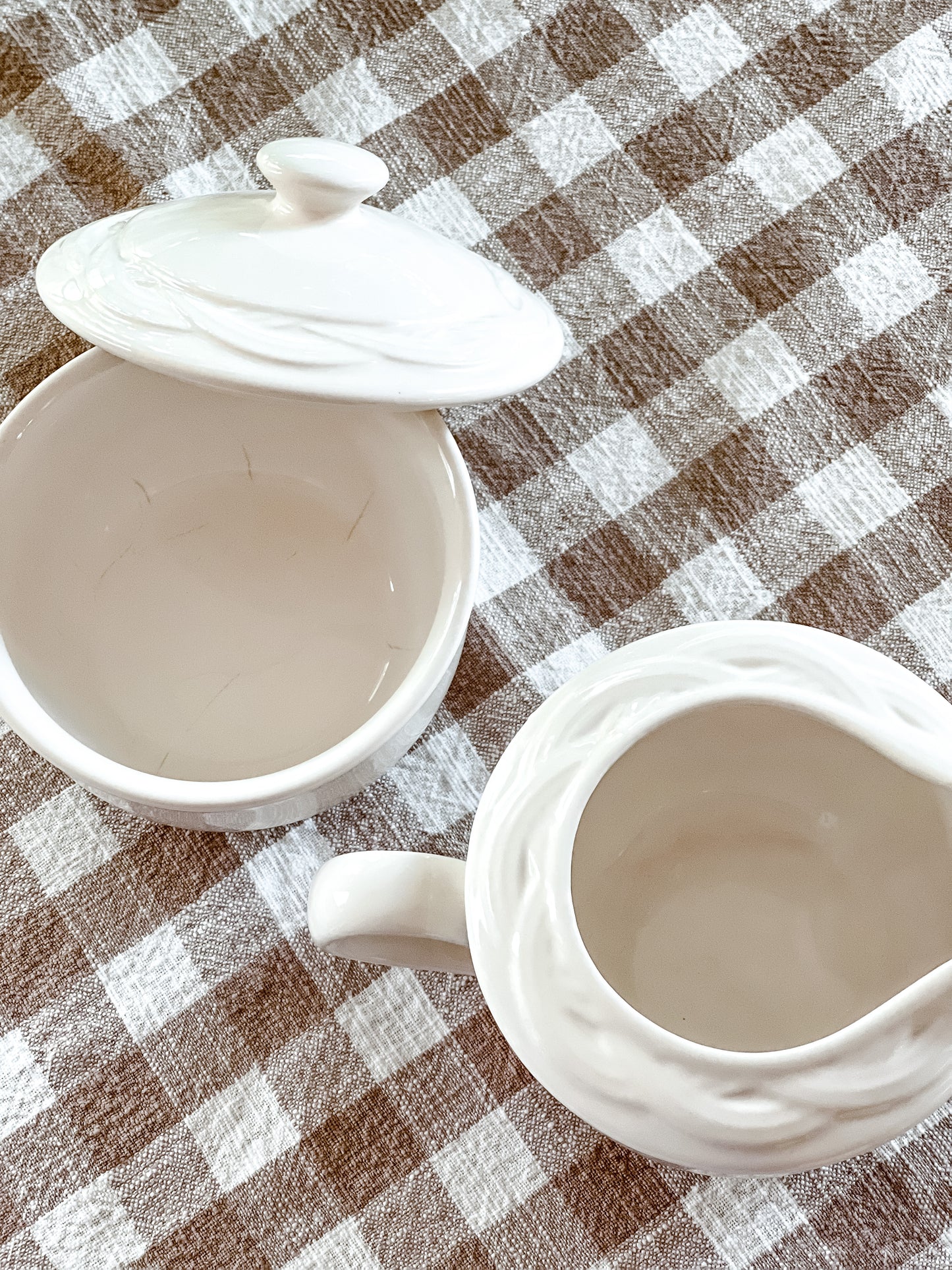 Sugar & Creamer Ceramic Set