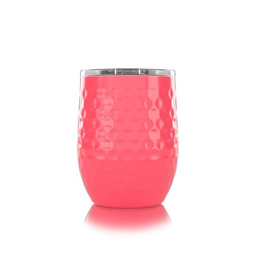 SIC Cups - 16 oz. Dimpled Golf® Pink Stemless